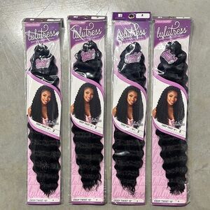 Deep Twist 18" Synthetic Hair - Black